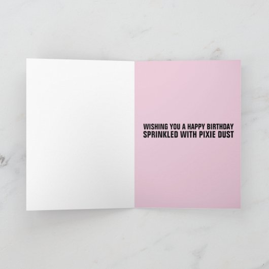 PIXIE FAIRY MÄDCHEN Grußkarten Karte (Innenseite)