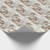 Pixie Fairy spielt Harfe Geschenkpapier (Ecke)