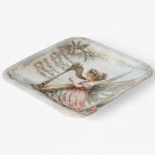 Pixie Fairy spielt Harfe Pappteller (Gewinkelt)