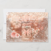 Pixie Fairy Wings Sparkle Mason Einladungen (Vorderseite)