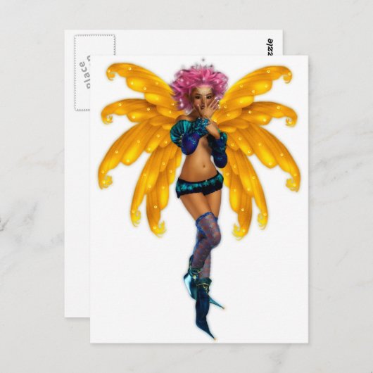 Pixie Fee Fairy Postkarte (Vorne/Hinten)