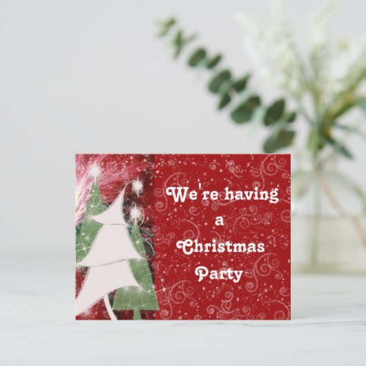 PIXIE-FERIENBÄUME EINLADUNG (Stehend Vorderseite)