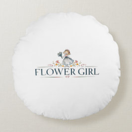 Pixie Flower Girl Rundes Kissen