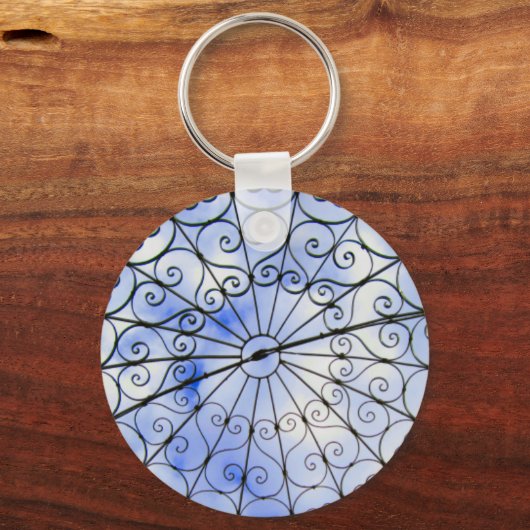 Pixie Globe - Gazebo Sky Schlüsselanhänger (Vorderseite)