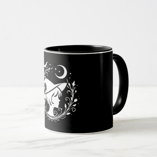 Pixie Hexe Wiccan Magic Hexen Halloween Tasse (VorderseiteRechts)