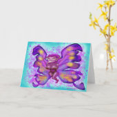 Pixie-Karte Karte (Gelbe Blume)