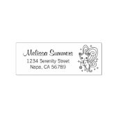 Pixie-Katzen-Feenzauber-Flügel-Kätzchen-Rücksendea Gummistempel (Prägung)