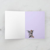 Pixie mit Wunschbaum-Grußkarte Karte (Innenseite)
