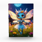 Pixie Robot Ballerina Tanzen in den Wildblumen Fotoblock (Vorderseite)
