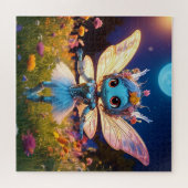 Pixie Robot Ballerina Tanzen in den Wildblumen Puzzle (Horizontal)