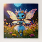 Pixie Robot Ballerina Tanzen in den Wildblumen Puzzle (Vertikal)