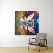 Pixie Robot Ballerina Tanzen in den Wildblumen Wandteppich (Beispiel (Horizontal))