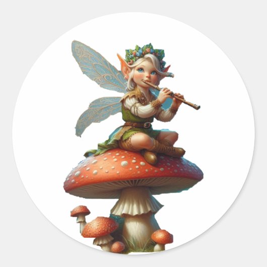 Pixie Runder Aufkleber (Vorderseite)