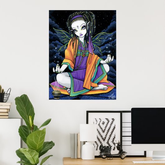 Pixie Stardust Celestial Hippie Fairy Poster (Heimbüro)