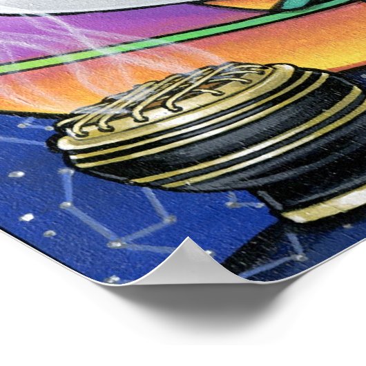 Pixie Stardust Celestial Hippie Fairy Poster (Ecke)