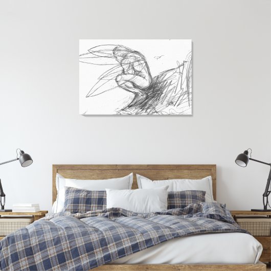 Pixie Staub im Wind Leinwanddruck (Insitu (Schlafzimmer))