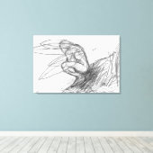 Pixie Staub im Wind Leinwanddruck (Insitu (Holzboden))