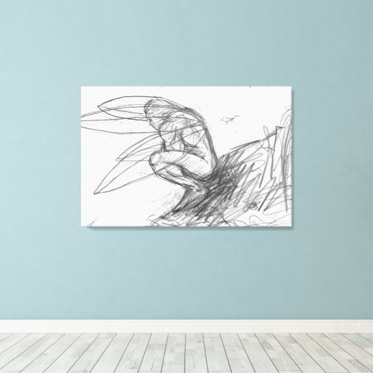 Pixie Staub im Wind Leinwanddruck (Insitu (Holzboden))