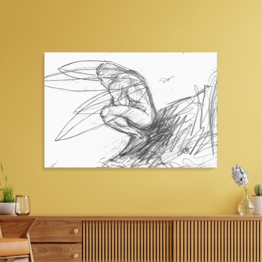 Pixie Staub im Wind Leinwanddruck (Insitu (Wohnzimmer))