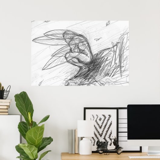 Pixie Staub im Wind Poster (Heimbüro)