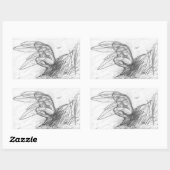 Pixie Staub im Wind Rechteckiger Aufkleber (Blatt)