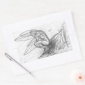 Pixie Staub im Wind Rechteckiger Aufkleber (Umschlag)