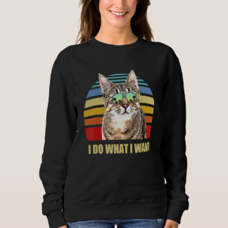 Pixiebobskatze Ich tue, was ich Funny Cat Gewollt Sweatshirt