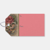 Pixies, Engel, Schmetterlinge & Blume - Geschenk-T Geschenkanhänger (Rückseite Horizontal)