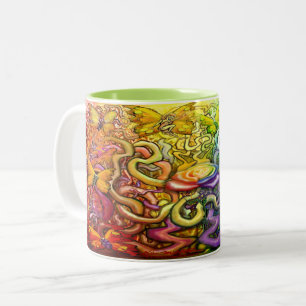 Pixies Rainbow Zwei-Tone-Kaffeepause Tasse