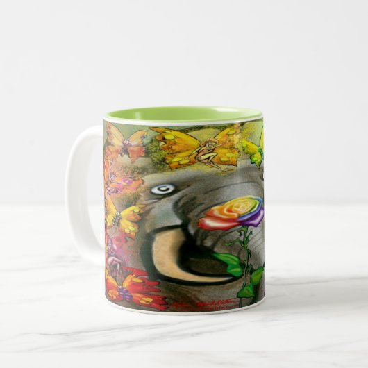 Pixies Rainbow Zwei-Tone-Kaffeepause Tasse (Vorderseite Links)