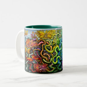 Pixies Rainbow Zwei-Tone-Kaffeepause Tasse