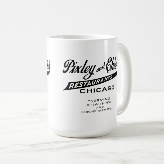Pixley und Ehlers Restaurants, Chicago, IL Kaffeetasse (VorderseiteRechts)