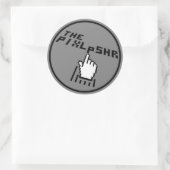 PixlPshr-Logo Runder Aufkleber (Tasche)