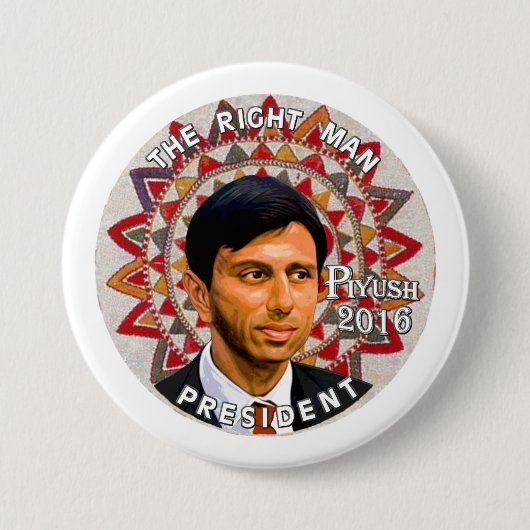 Piyush "Bobby" Jindal für Präsidenten 2016 Button (Vorderseite)