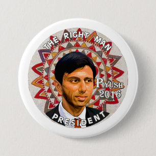 Piyush "Bobby" Jindal für Präsidenten 2016 Button