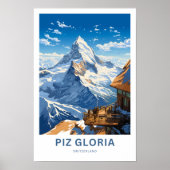 Piz Gloria Schweiz Reisen Print Poster (Vorne)