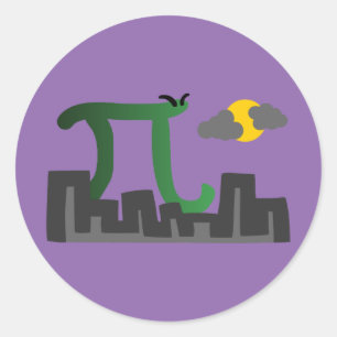 Pizilla Runder Aufkleber