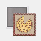 Pizza 1 magnet (Vorderseite/Rückseite)