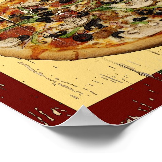 Pizza 1 poster (Ecke)