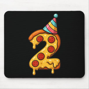 Pizza 2. Geburtstag 2 Jahre altes Party Hut Jungen Mousepad