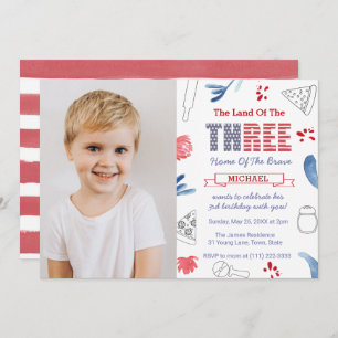 Pizza 3. Geburtstag Party Italienisches amerikanis Einladung