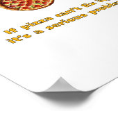 Pizza 5 Aufkleber Poster (Ecke)