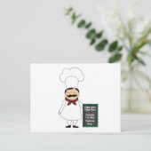 Pizza #5 Rezeptkarte Postkarte (Stehend Vorderseite)