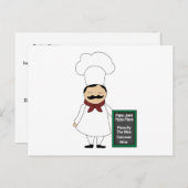 Pizza #5 Rezeptkarte Postkarte (Vorne/Hinten)