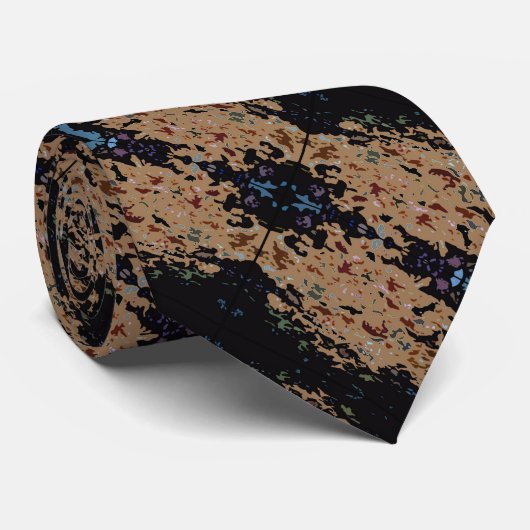 Pizza Abstract Fotogray Art Krawatte (Gerollt)