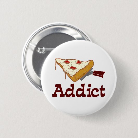 Pizza Addict Button (Vorne & Hinten)