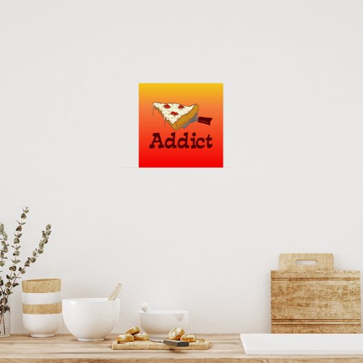 Pizza Addict Poster (Küche)