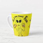 Pizza Alien Milchtasse (Linke Ecke)