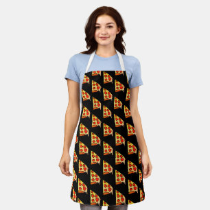 Pizza All-over Print Schürze, Mittel Schürze
