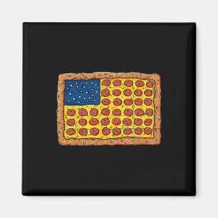Pizza American Flag 4. Juli Fun Food Boys Girl Magnet